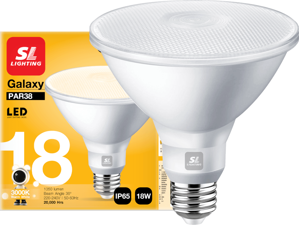 หลอด LED SL LIGHTING PAR38 36D 18 วัตต์ WARM WHITE E27_5